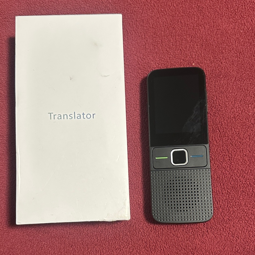 Portable Voice Translator Device in Black and Gray